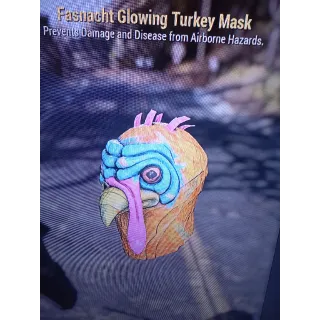 Glowing turkey mask 