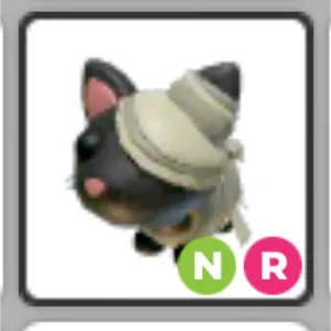 Neon Black Mummy Cat