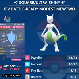 ✨SHINY MEWTWO 6IV✨