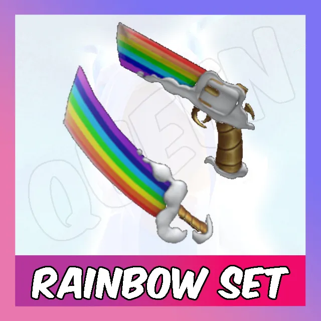 Rainbow Set - Murder Mystery 2 Game Items - Gameflip