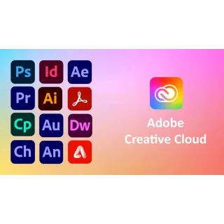 14 Days Subscriptions Adobe Creative Cloud All Application - 1 TB - In Your Account - Mac/Win