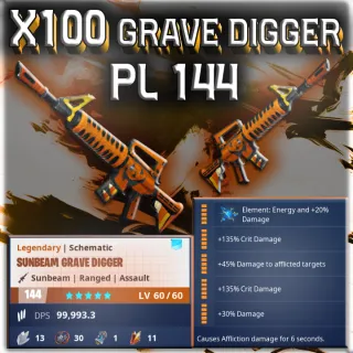 x100 GRAVE DIGGERS