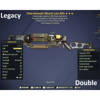3 ★ | Double Explosive 15LVC Ultracite Laser Rifle