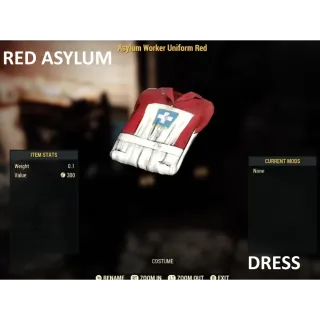 Asylum Worker Uniform Red