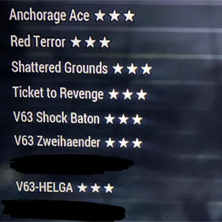 7 Unique Weapons Bundle
