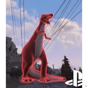 Giant Red Dinosaur