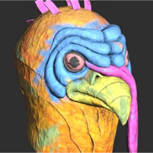 Glowing Turkey Mask