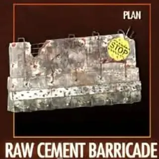 Raw Cement Barricade