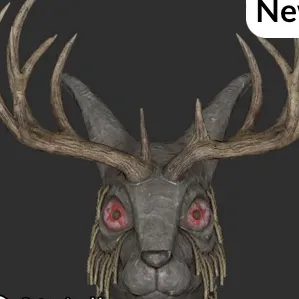 Jackalope Mask