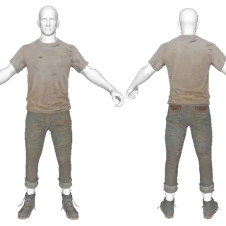 Undershirt and Jeans