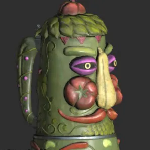 Veggie Man Beer Stein