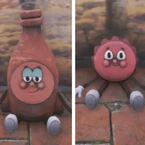 Bottle and Cappy Plush