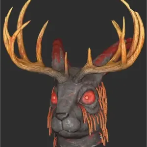 Glowing Jackalope Mask