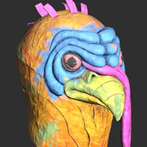 Glowing Turkey Mask