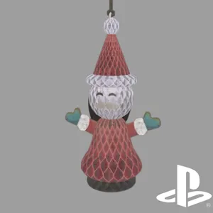 Honeycomb Standing Santa