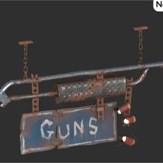 Highway Town Guns Sign