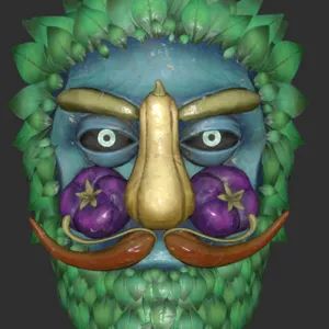 Glowing Veggie Man Mask