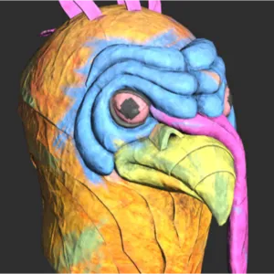 Glowing Turkey Mask