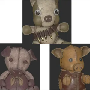 Pig Plushie Set
