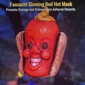Glowing Red Hot Mask