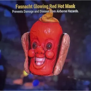 Glowing Red Hot Mask