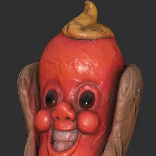 Glowing Red Hot Mask