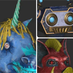 3 Glowing Fasnacht Set