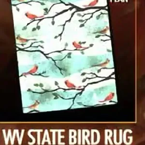 WV State Bird Rug