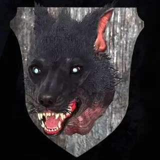 Mounted Blue Devil Head