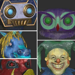 5 Fasnacht Mask Bundle