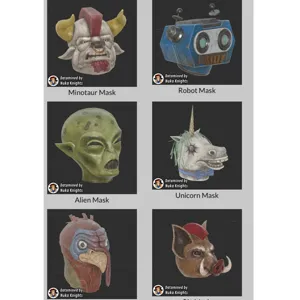 ALL 6 NEW Fasnacht Masks