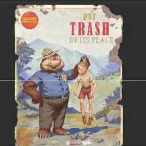 Moe the Mole Trash Poste