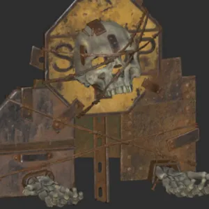 Skeletal Weapon Rack