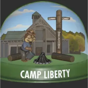 Camp Liberty Snow Globe