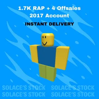 1.7K RAP + 4 Offsales 2017 Roblox Account