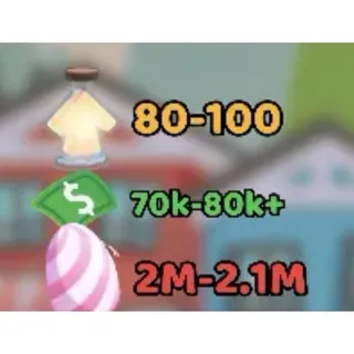 2M - 2.1M Candy Egg + Bucks + Age Pots - Adopt Me Account