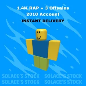 1.4K RAP + 3 Offsales 2010 Roblox Account