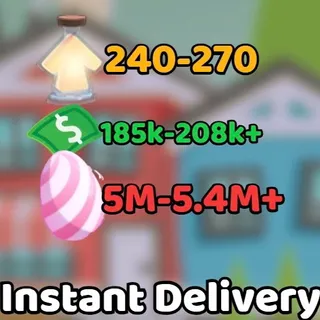 185K - 208K Bucks + 240 - 270 Age Pots - Adopt Me Account