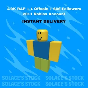 1.9K RAP + 1 Offsale + 606 Followers 2011 Account