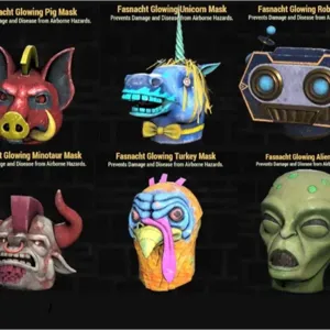 new glowing mask set