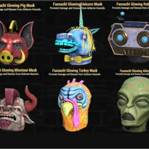 new glowing mask set