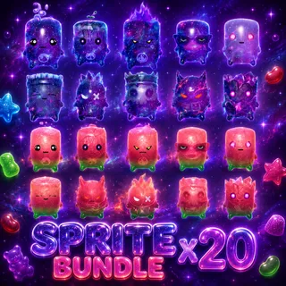 ALL SPRITES x20 GUMMY AND GALAXY