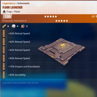 Schematic - Floor Launcher 4x Reload Speed