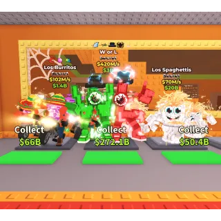 W or L 420M/s, Los Spaghettis 70M/s and Los Burritos 102M/s CHEAP BUNDLE