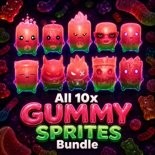 ALL GUMMY SPRITES BUNDLE - WITH ZERO POINT