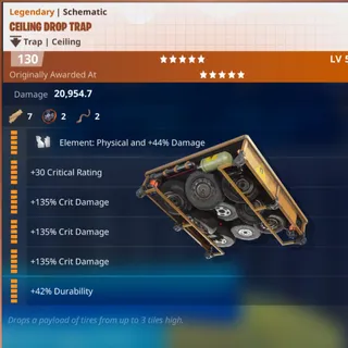 Schematic - Ceiling Drop Trap 3x Crit