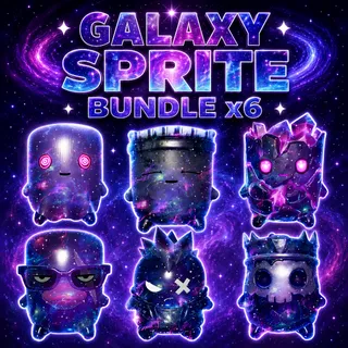 GALAXY SPRITE BUNDLE X6 - with ZERO POINT
