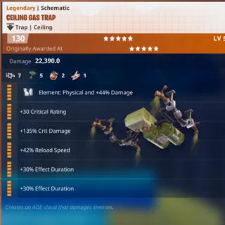 Schematic - Ceiling Gas Trap