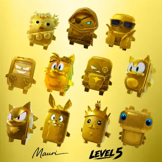 ALL LVL 5 MASTERED GOLD SPRITES