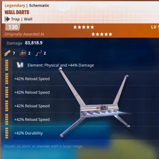 Schematic - Wall Darts 4x Reload Speed